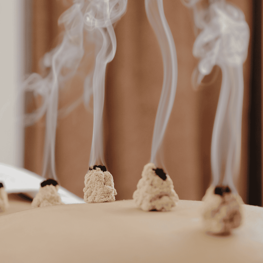 Séance de moxibustion